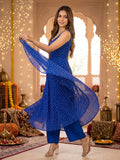 The Twilight-Aura Sapphire Women's Anarkali Set