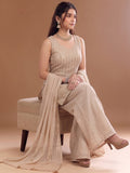 Varanga Embroidered Kurta With Dupatta | Art Silk | Festive
