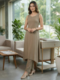 Smart Beige Kurta set