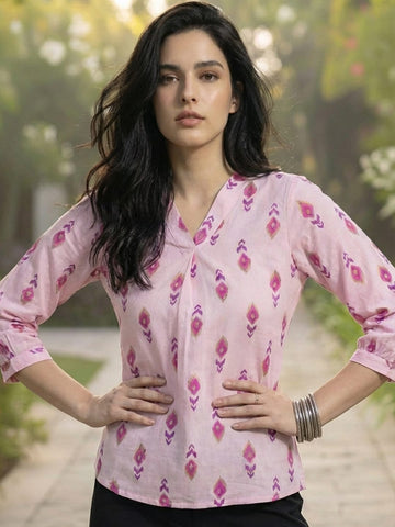 Varanga Women Summer Floral printed Top