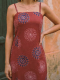 Varanga Rust Colored Women Summer Dress