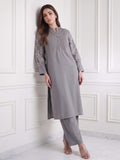 Women Embroidered Kurta With Trousers