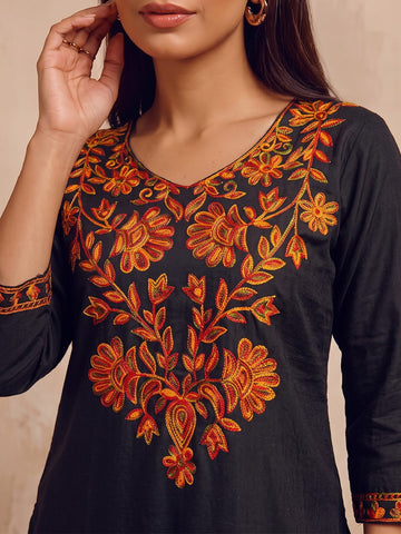 Kashmiri Embroidered Short Kurti