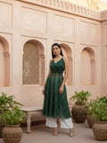 Trendy Bandhni Kurta With Back less Dori Detailing