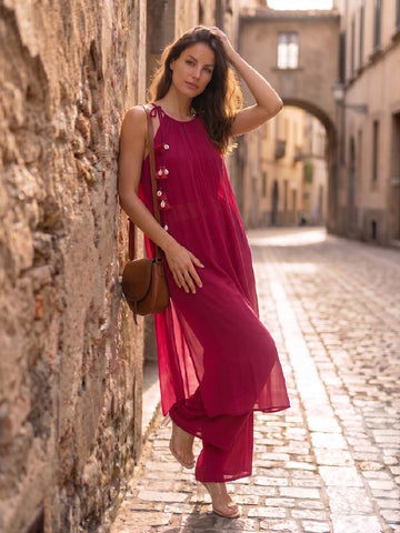 Desert Rose Flared Women's Kurta Set