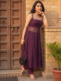 The Royal Plum Bandhani Women'S Kurta Set