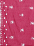 Varanga Floral Embroidered Thread Work Pure Cotton Kurta with Trousers & Dupatta