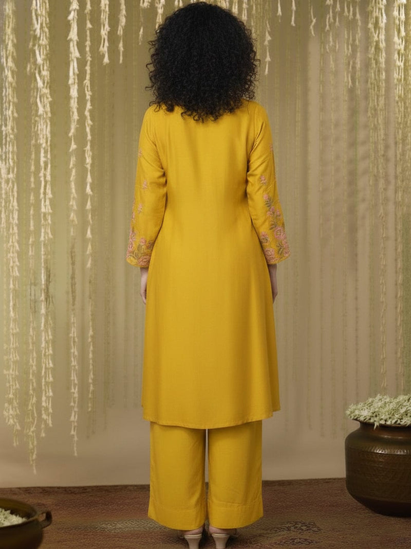 Yellow Blossom Kurta Set