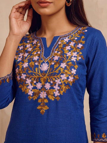 Kashmiri Embroidered Short Kurti