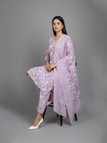 Summer Lavender Chikankari Edit