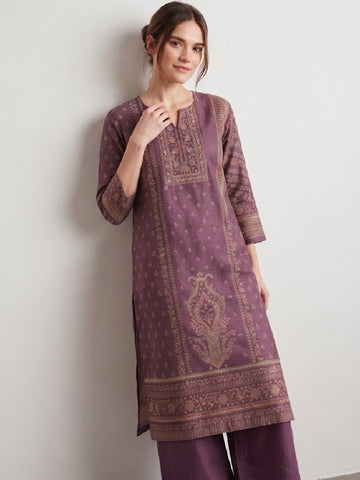 The Royal Purpal Aura Kurta Set