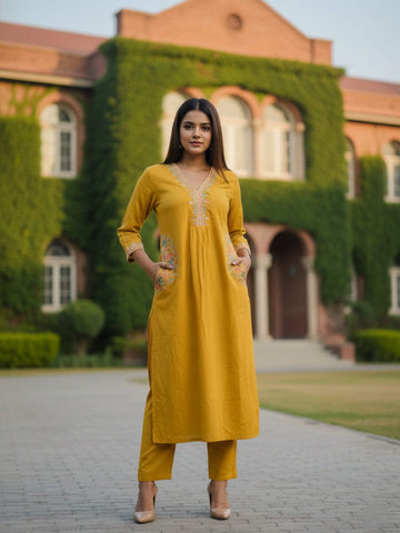 Marigold Charm Kurta set