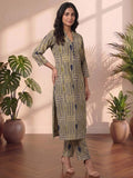 Geometric Prints Meet Effortless Comfort In This Chic Midnight Kurta Set