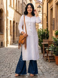 Less is More White Kurta