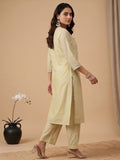Varanga Women Shimmer Fabric Kurta Set Paired With Tonal Bottom With Sparkling Lurex Dupatta