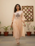 Varanga Women Striped Regular Pure Cotton Kurta with Trousers