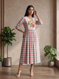 Varanga Multi Colored Women Summer Dress