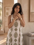 Zana Block-Print Women's Maxi Dress