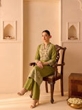 Chanderi Printed Kurta With Trouser And Dupatta