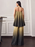 Halter Neck Ombre Fusion Top And Bottom