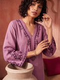 Women's Festive Mirror Work Kurta Set