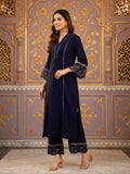 Varanga Women Organza And Lace Detailed Kurta Set