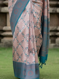 Ethnic Motifs Silk Cotton Handloom Banarasi Saree