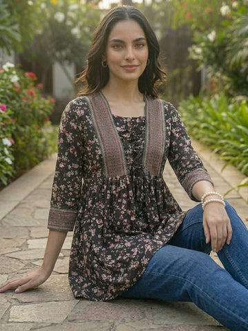 Varanga Women Summer Floral printed Top