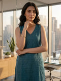 Effortless Teal Radiance Kurta Set