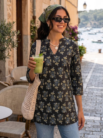 Floral Printed Kurti Crafted For Chic Everyday Comfort