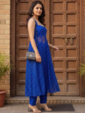 The Royal Neel Bandhani Women's Kurta Set