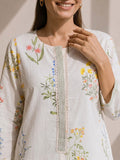 Ivory Bloom Kurta Set with Farsi Salwar