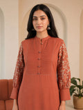 The Rust Pin-Tuck Women's Kurta Set