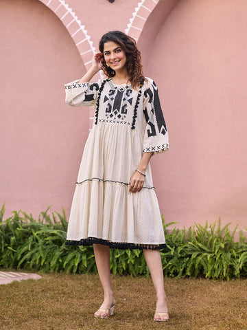 The Monochrome Motif Dress