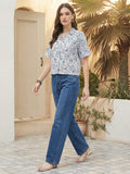 Varanga Women Summer Floral printed Top