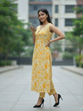 Marigold Botanical Sleeveless kurta set