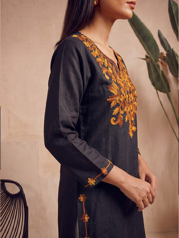 Kashmiri Embroidered Short Kurti