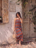 Varanga Maroon Colored Women Summer Dress