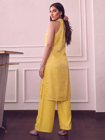 Varanga Women Chanderi Silk Kurta with Palazzos