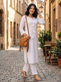 Less is More White Kurta