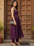 The Royal Plum Bandhani Women'S Kurta Set