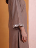 Mirror Embroidered Thread Work Straight Kurta