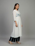 Midnight Contrast Kurta Set