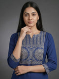 Modern Summer Kurta In Blue