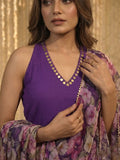 Violet Bloom Women's Kurta Set