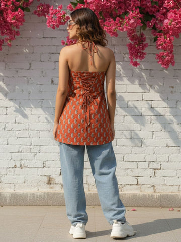 Halter Neack Short Kurti For Summers