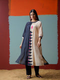 Two-Tone Flare Kurta Set