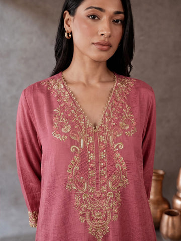 The Rose Gold Reva Kaftan Set