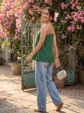 Varanga Strappy Top with Flared Hem