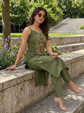 Boho- Olive Women's kurta set